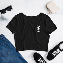 Load image into Gallery viewer, LCKY Women’s Cropped Tee Flat-lay
