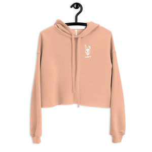 LCKY Women's Cropped Hoodie (Peach)