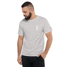 Load image into Gallery viewer, LCKY x Champion Premium Tee on Model (Oxford Grey Heather)
