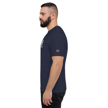 Load image into Gallery viewer, LCKY x Champion Premium Tee on Model (Navy)
